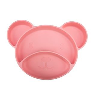 Canpol Babies silicone plate w/ suction cup, pink