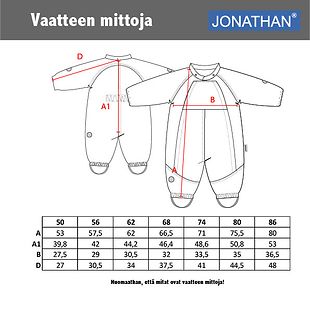 Jonathan Baby padded overall (50-86 cm)