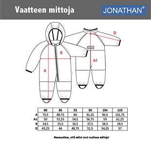 Jonathan softshell overall, orange (80-110 cm)