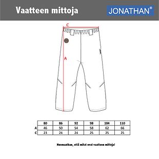Jonathan softshell pants, black (80-110 cm)