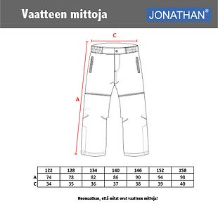 Jonathan softshell D-pants (122-158 cm)