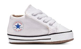 Converse All Star Cribster baby, white, sizes 19-20