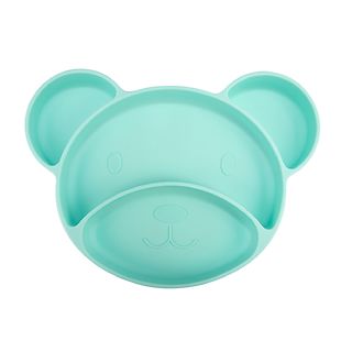 Canpol Babies silicone plate w/ suction cup, turquoise
