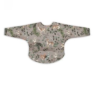 BabySteps apron w/sleeves - Animals Garden light