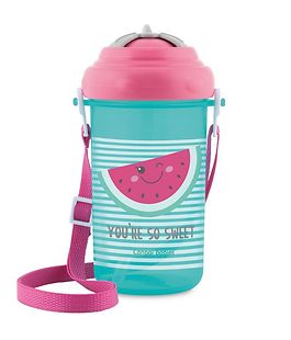 Canpol babies Sport Cup with Flip-top Silicone Straw, 'So Sweet!' (400 ml)