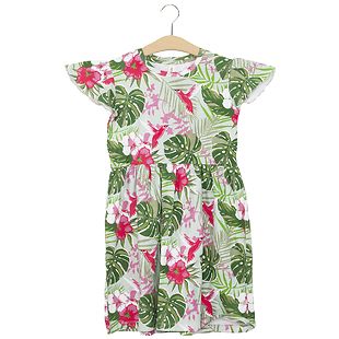 Keiki Dress, Tropical print
