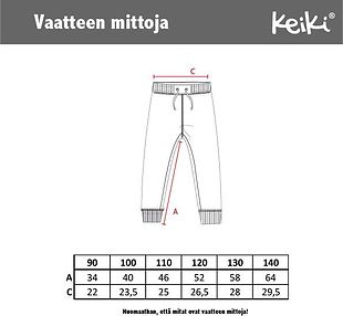 Keiki velour trousers