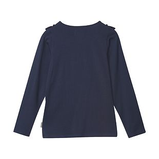 Creamie frill shirt, dark blue