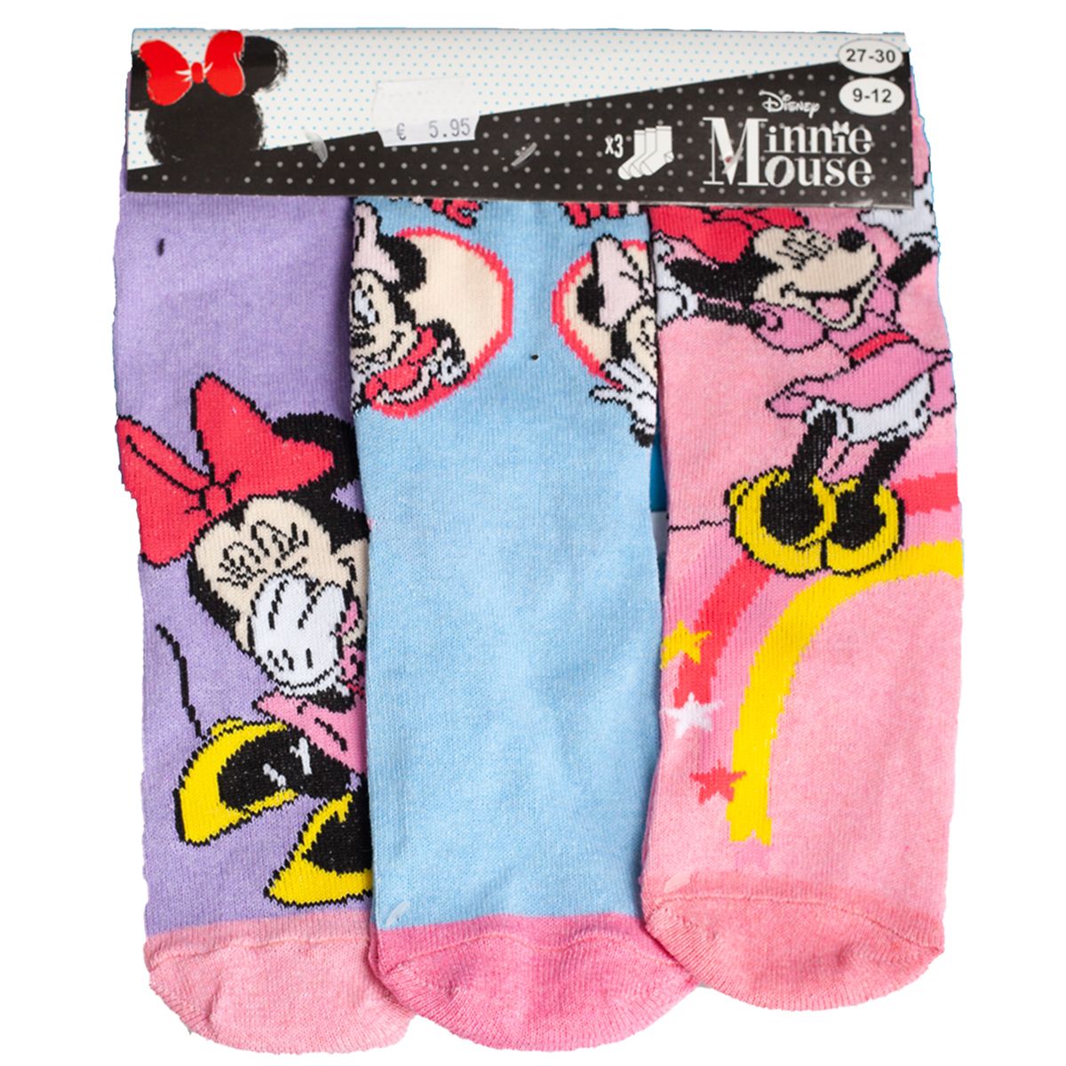 Disney Minnie Mouse socks, 3-pack