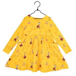 Muumi Tulppaanit mekko, keltainen