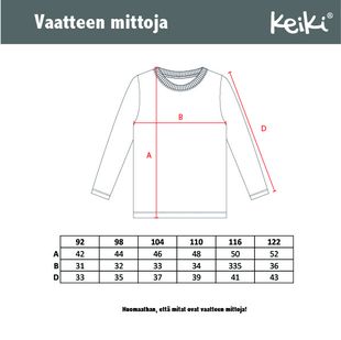 Keiki paita, työkoneet (92-122cm)