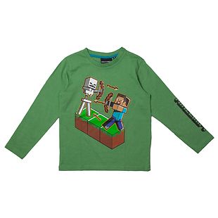 Minecraft pitkähihainen t-paita, vihreä