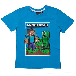 Minecraft t-paita, sininen
