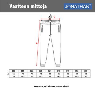 Jonathan fleecehousut (110-158cm)