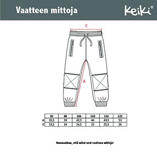 Keiki sweatpants, green (92-122cm)