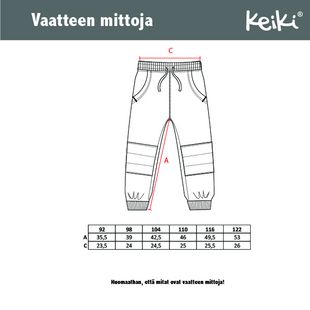 Keiki sweatpants (92-122cm)