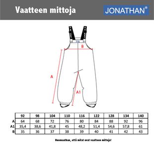 Jonathan rain pants with quilted lining