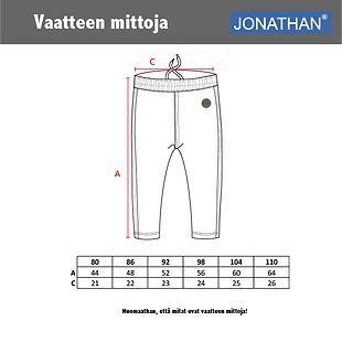 Jonathan tracking pants, pink (80-110 cm)